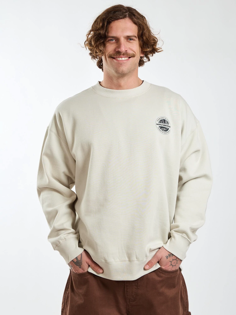 POLERON CR STAMP BLANCO HOMBRE MAUI AND SONS - 7