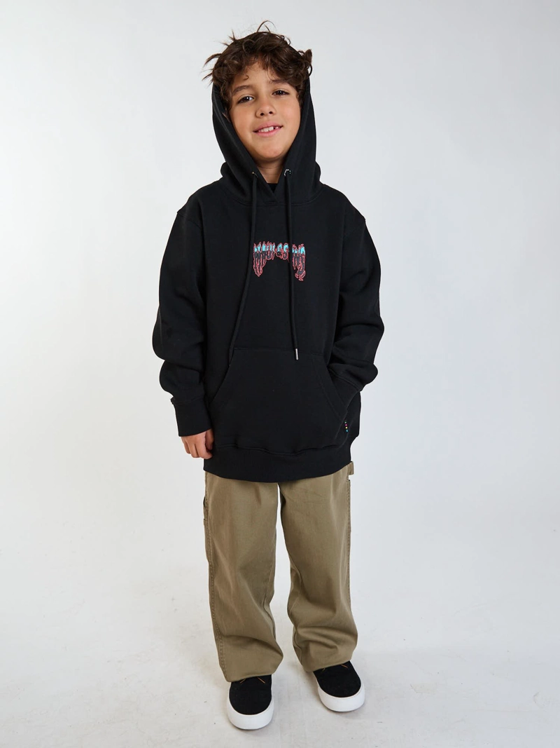 POLERON CANGURO HOKU NEGRO INFANTIL MAUI AND SONS - 7
