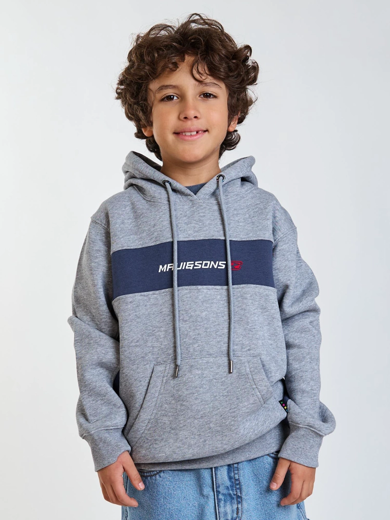 POLERON CANGURO SOUL GRIS INFANTIL MAUI AND SONS - 1