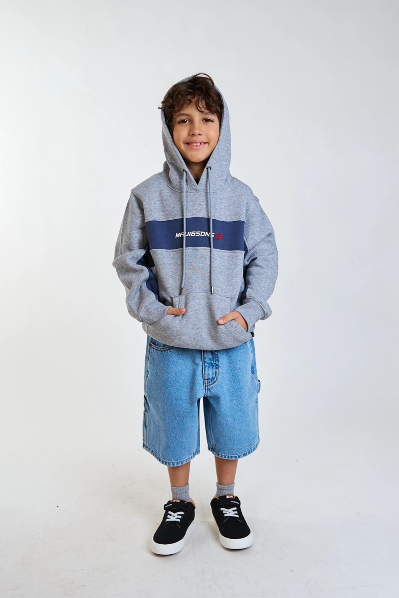 POLERON CANGURO SOUL GRIS INFANTIL MAUI AND SONS - 7