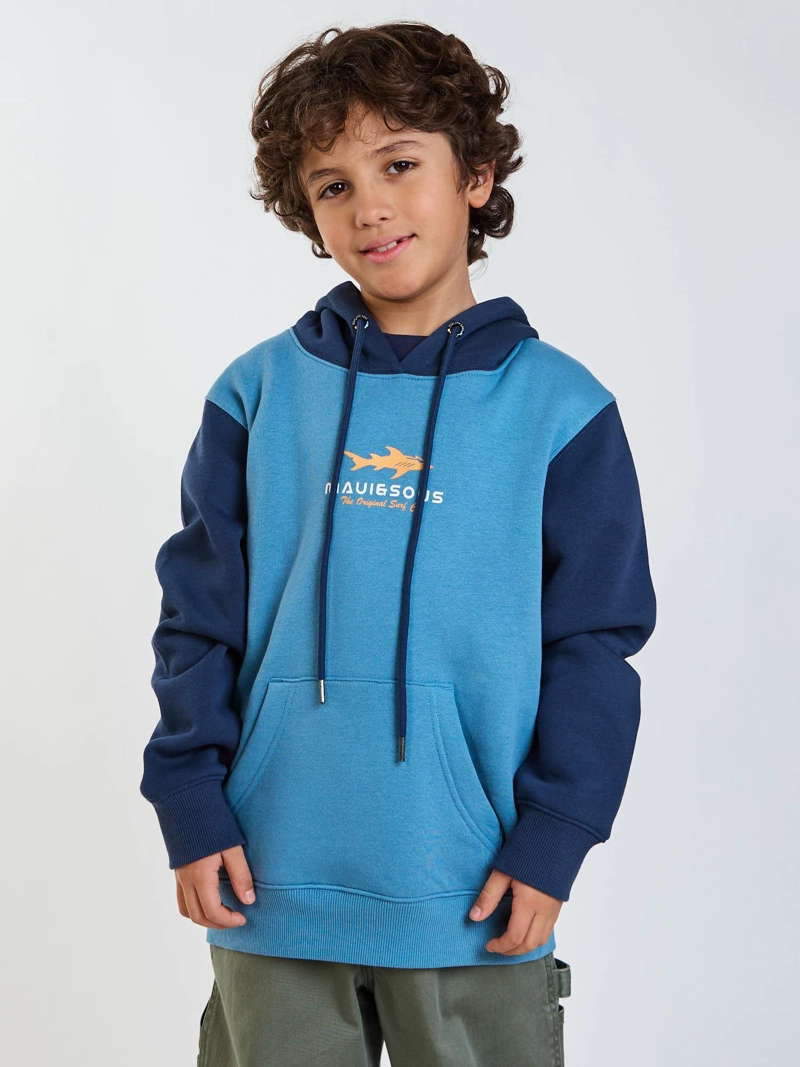 POLERON CANGURO SOUL CELESTE INFANTIL MAUI AND SONS - 1