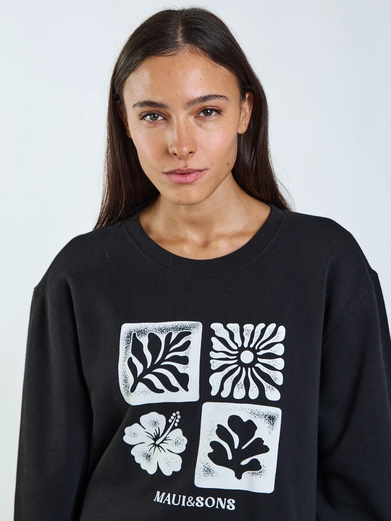 POLERON CR DALIA NEGRO MUJER MAUI AND SONS - 5