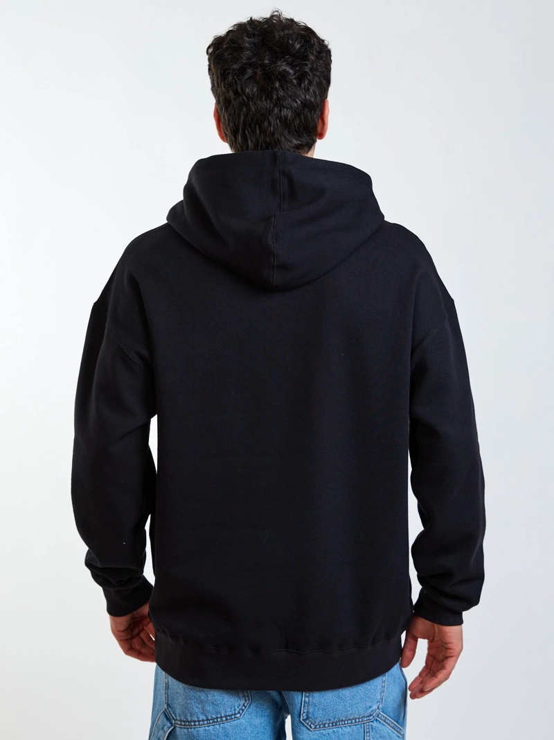 POLERON CANGURO SCRIPT NEGRO HOMBRE MAUI AND SONS - 2