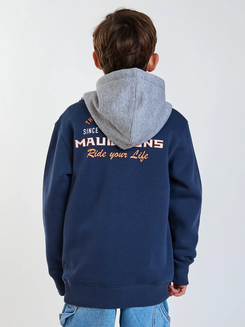 POLERON FZ LANI AZUL INFANTIL MAUI AND SONS - 2
