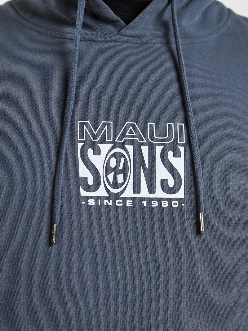 POLERON CANGURO WAVE GRIS HOMBRE MAUI AND SONS - 5