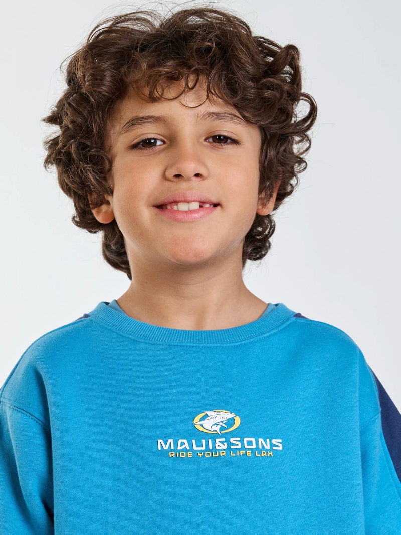 POLERON CR SPIRIT AZUL INFANTIL MAUI AND SONS - 4