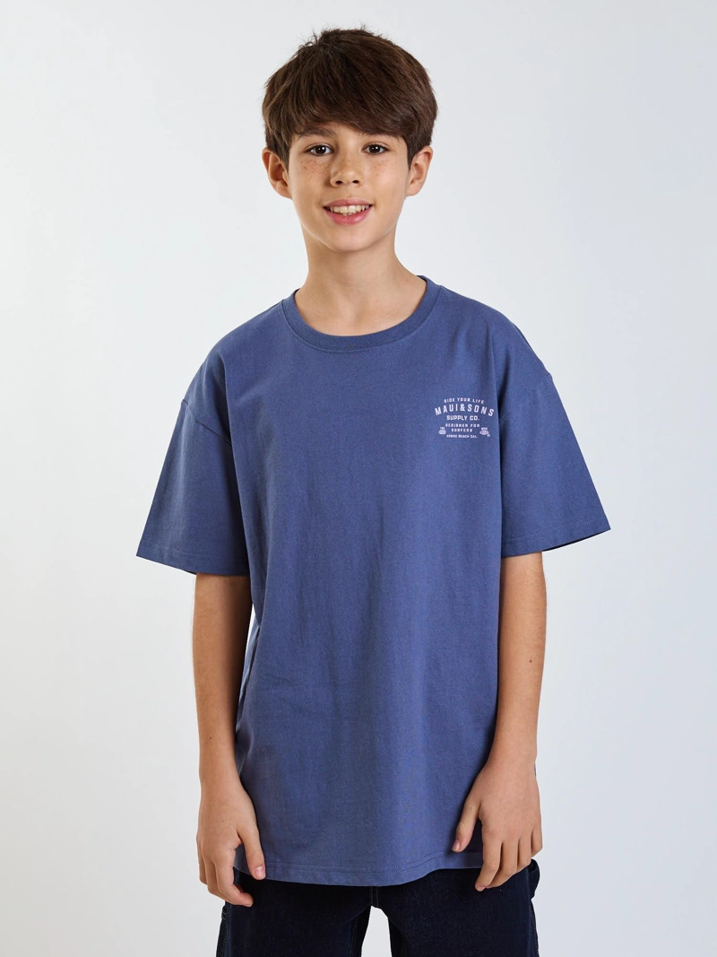 POLERA MC BLUE CELESTE INFANTIL MAUI AND SONS - 1