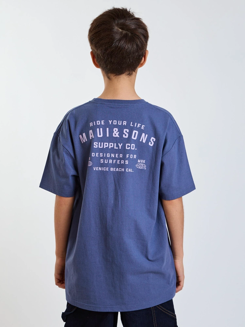 POLERA MC BLUE CELESTE INFANTIL MAUI AND SONS - 2