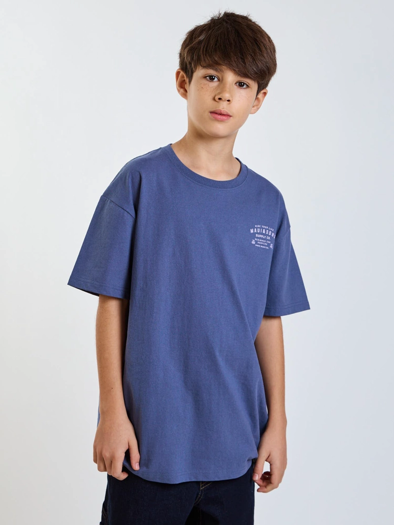 POLERA MC BLUE CELESTE INFANTIL MAUI AND SONS - 7