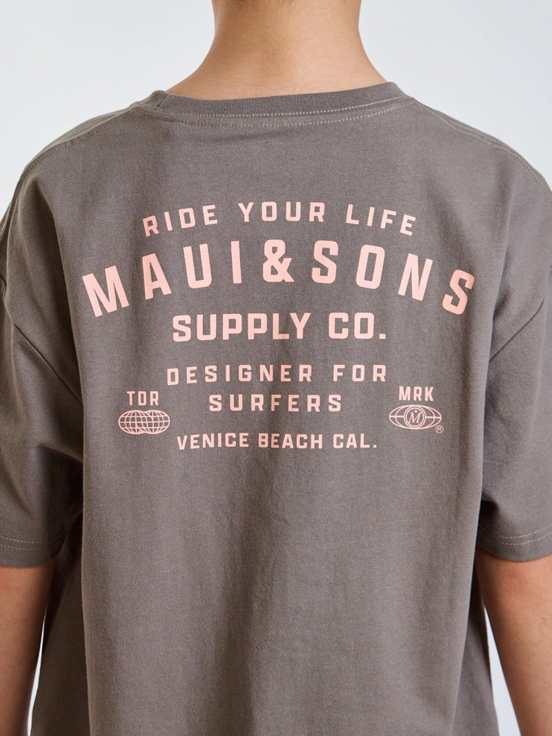 POLERA MC BLUE CAFE  INFANTIL MAUI AND SONS - 4