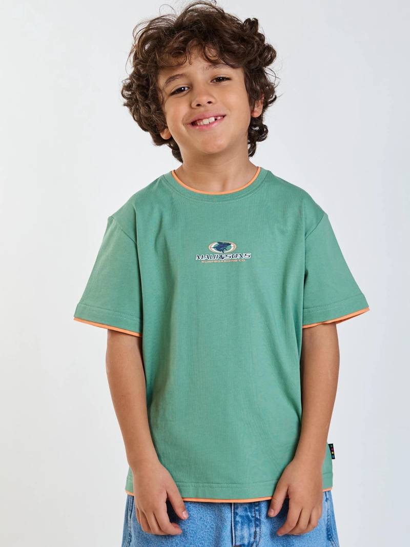 POLERA MC NALU VERDE INFANTIL MAUI AND SONS - 1