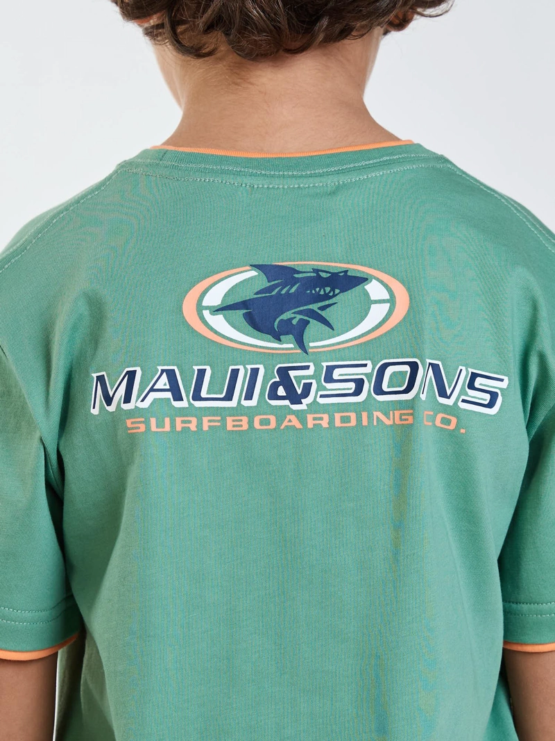 POLERA MC NALU VERDE INFANTIL MAUI AND SONS - 4