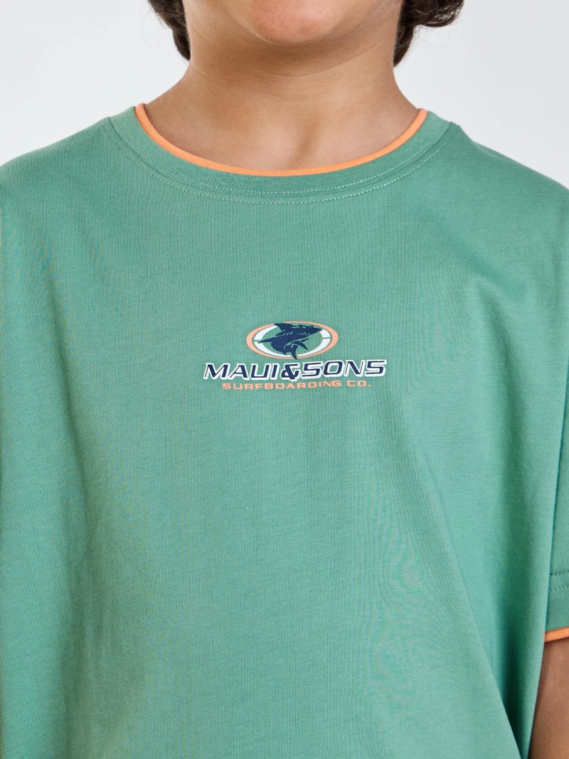 POLERA MC NALU VERDE INFANTIL MAUI AND SONS - 6