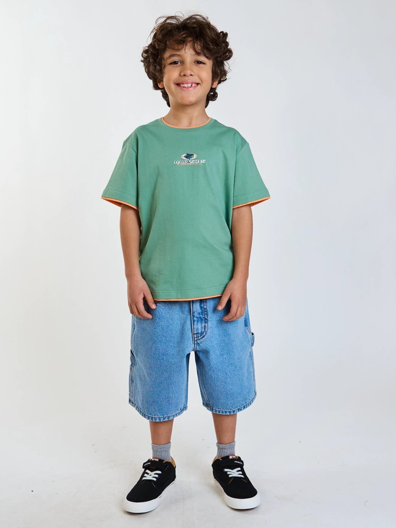 POLERA MC NALU VERDE INFANTIL MAUI AND SONS - 7