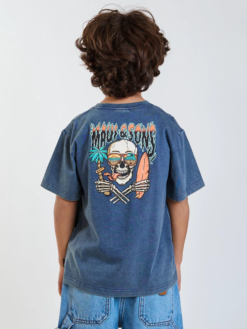 POLERA MC FLOW AZUL INFANTIL MAUI AND SONS - 2