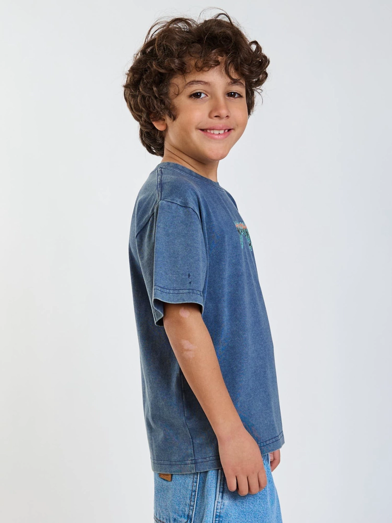 POLERA MC FLOW AZUL INFANTIL MAUI AND SONS - 3