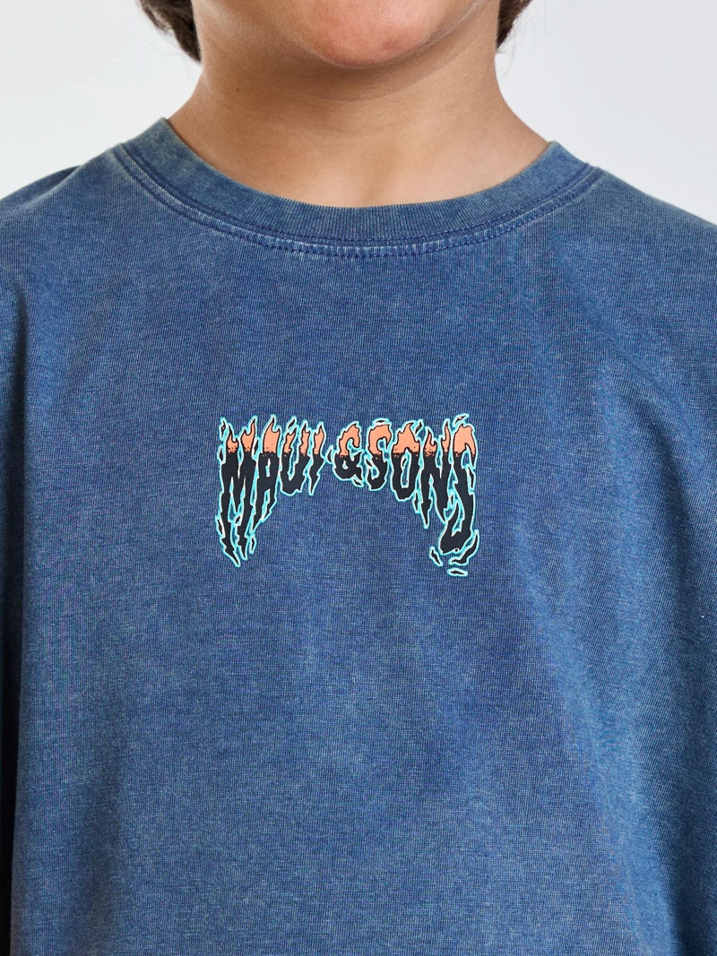 POLERA MC FLOW AZUL INFANTIL MAUI AND SONS - 6