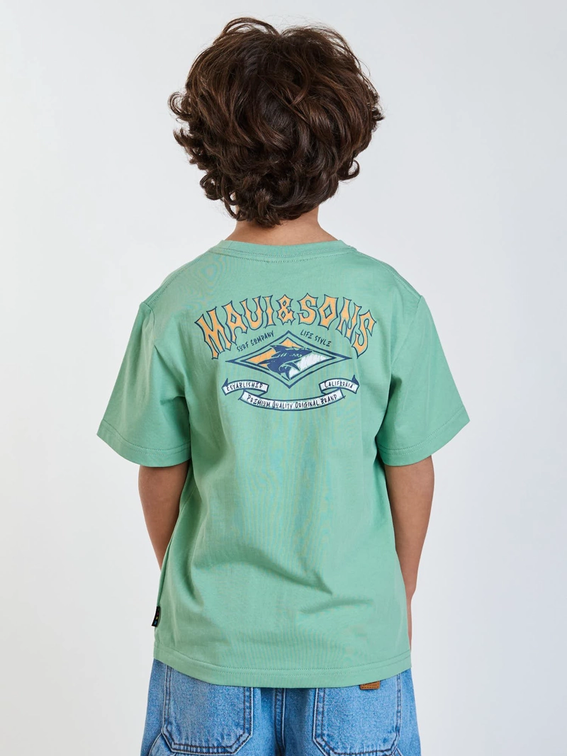 POLERA MC VENICE VERDE INFANTIL MAUI AND SONS - 2