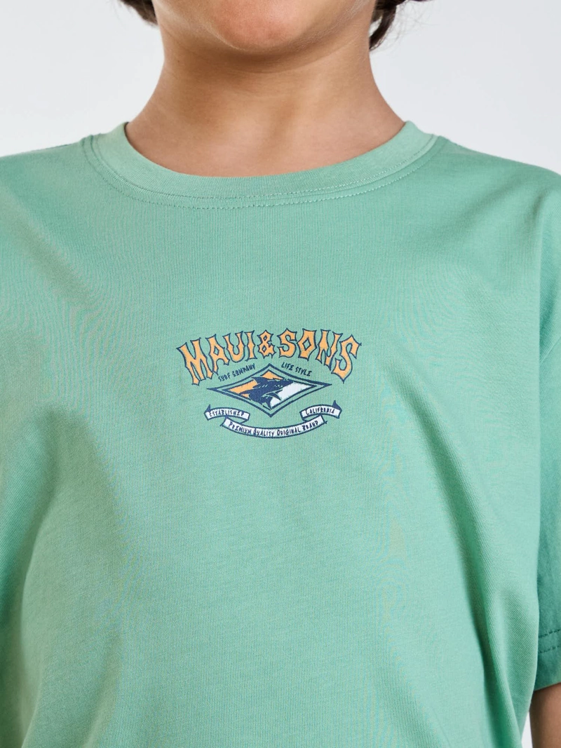 POLERA MC VENICE VERDE INFANTIL MAUI AND SONS - 6