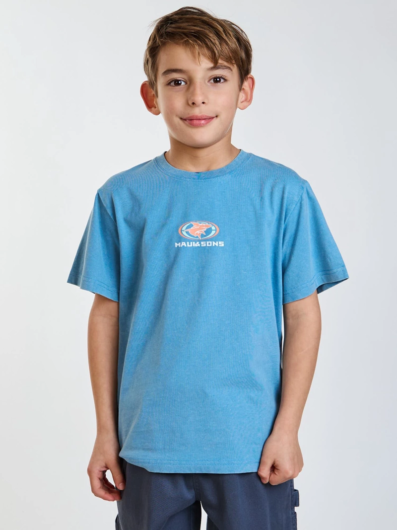 POLERA MC SURFSIDE AZUL INFANTIL MAUI AND SONS - 1