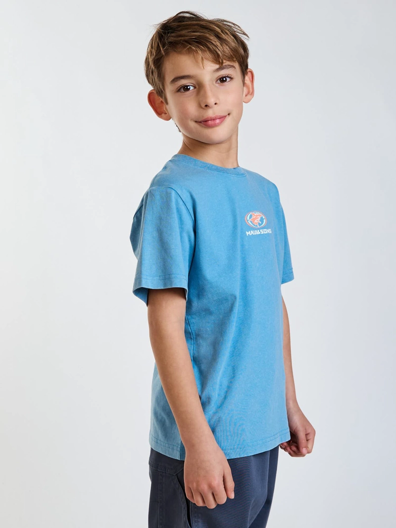POLERA MC SURFSIDE AZUL INFANTIL MAUI AND SONS - 3