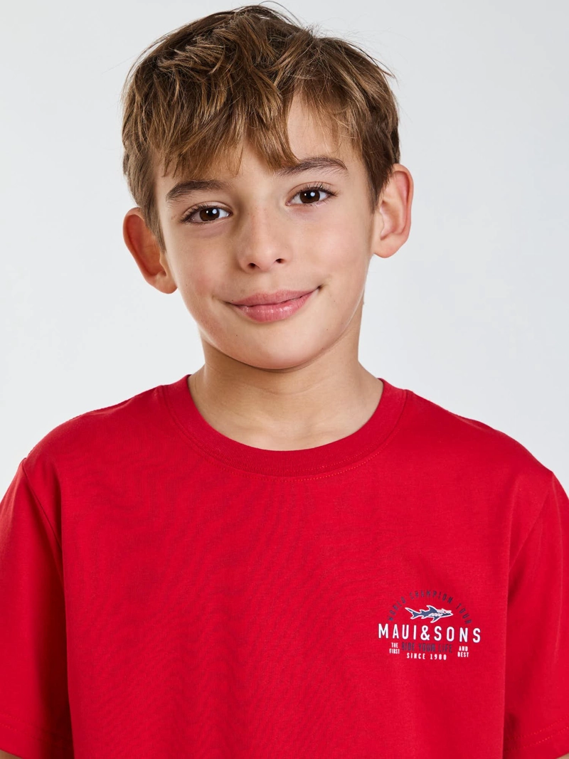POLERA MC WILD ROJO INFANTIL MAUI AND SONS - 5