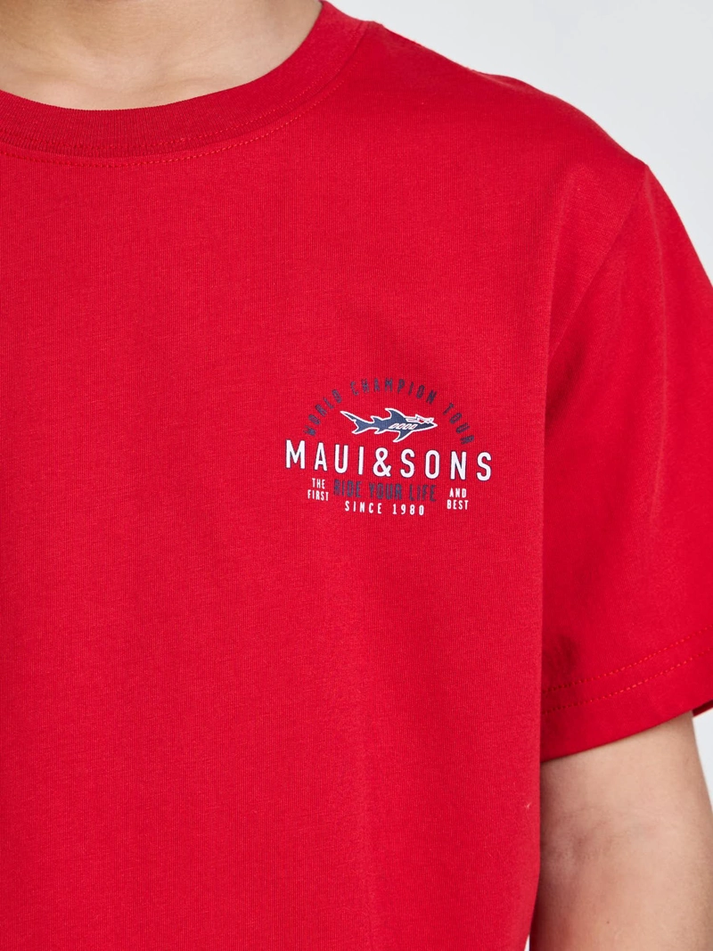POLERA MC WILD ROJO INFANTIL MAUI AND SONS - 6