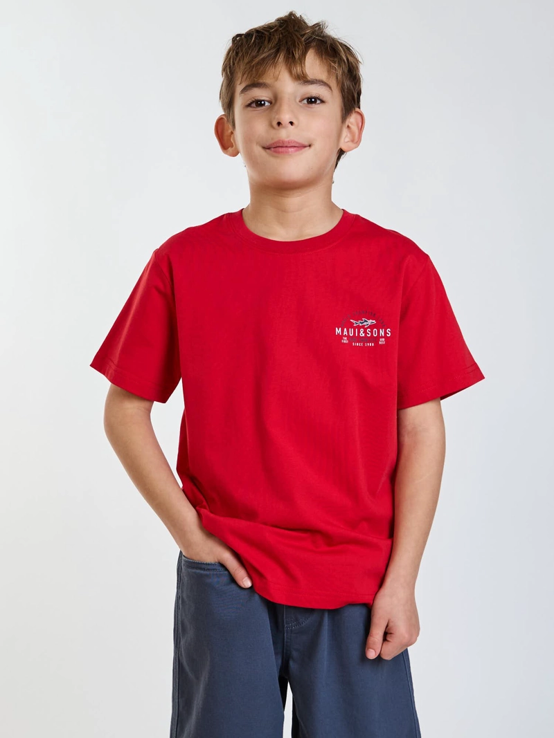 POLERA MC WILD ROJO INFANTIL MAUI AND SONS - 7