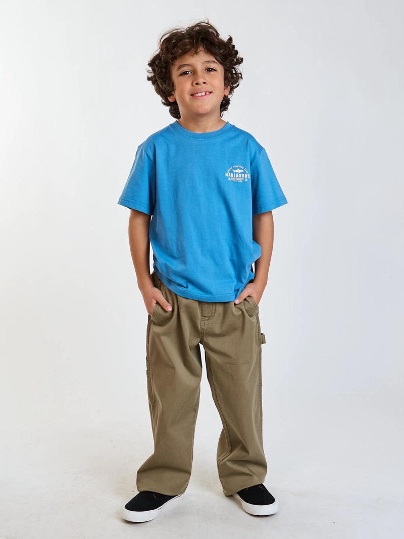 POLERA MC WILD AZUL INFANTIL MAUI AND SONS - 7