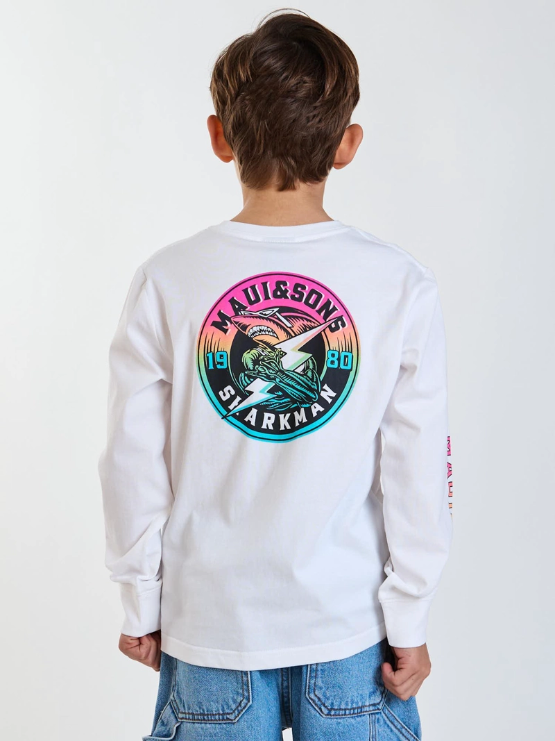 POLERA ML RAMP BLANCO INFANTIL MAUI AND SONS - 2