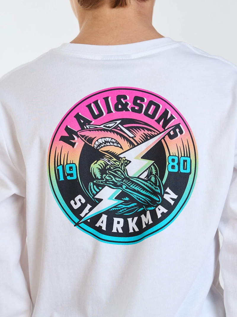 POLERA ML RAMP BLANCO INFANTIL MAUI AND SONS - 4