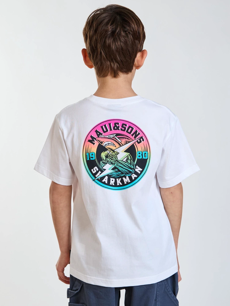 POLERA MC KEANU BLANCO INFANTIL MAUI AND SONS - 2