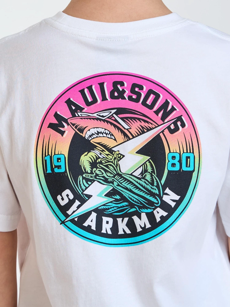 POLERA MC KEANU BLANCO INFANTIL MAUI AND SONS - 4