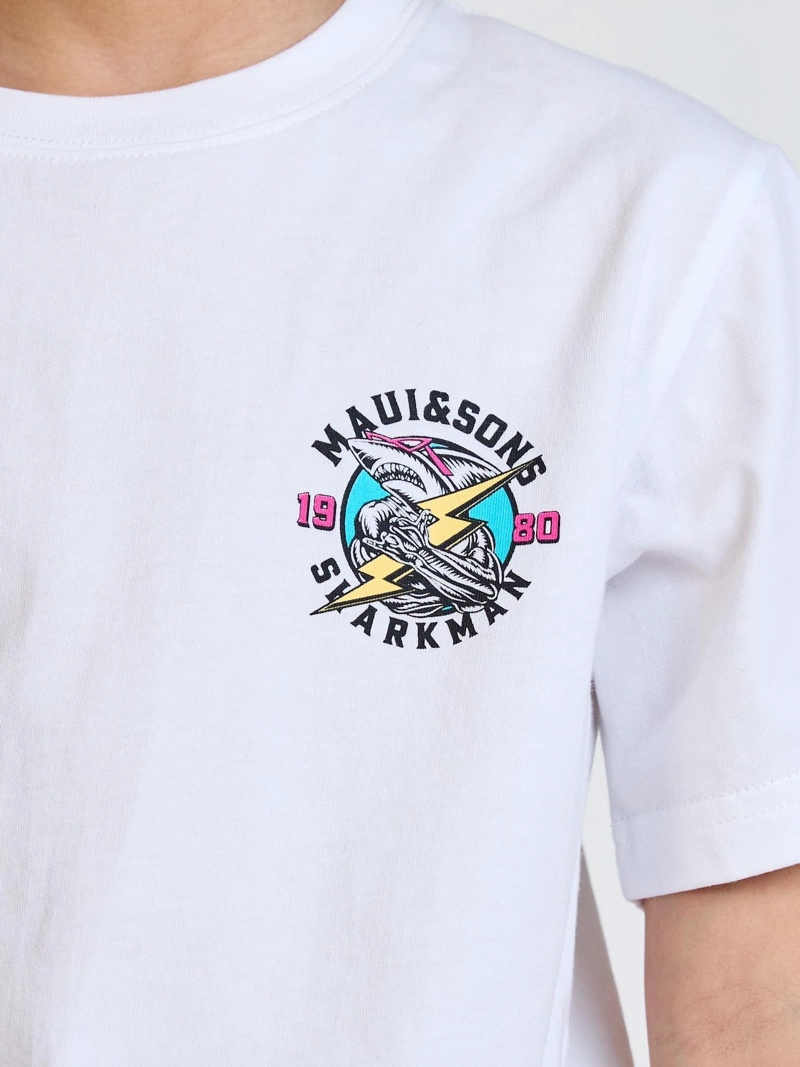 POLERA MC KEANU BLANCO INFANTIL MAUI AND SONS - 6