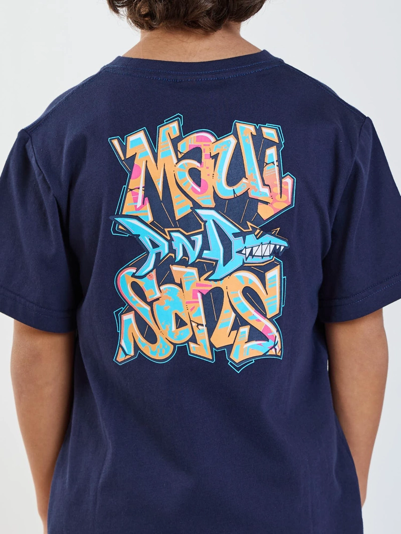 POLERA MC SUNSET AZUL INFANTIL MAUI AND SONS - 4