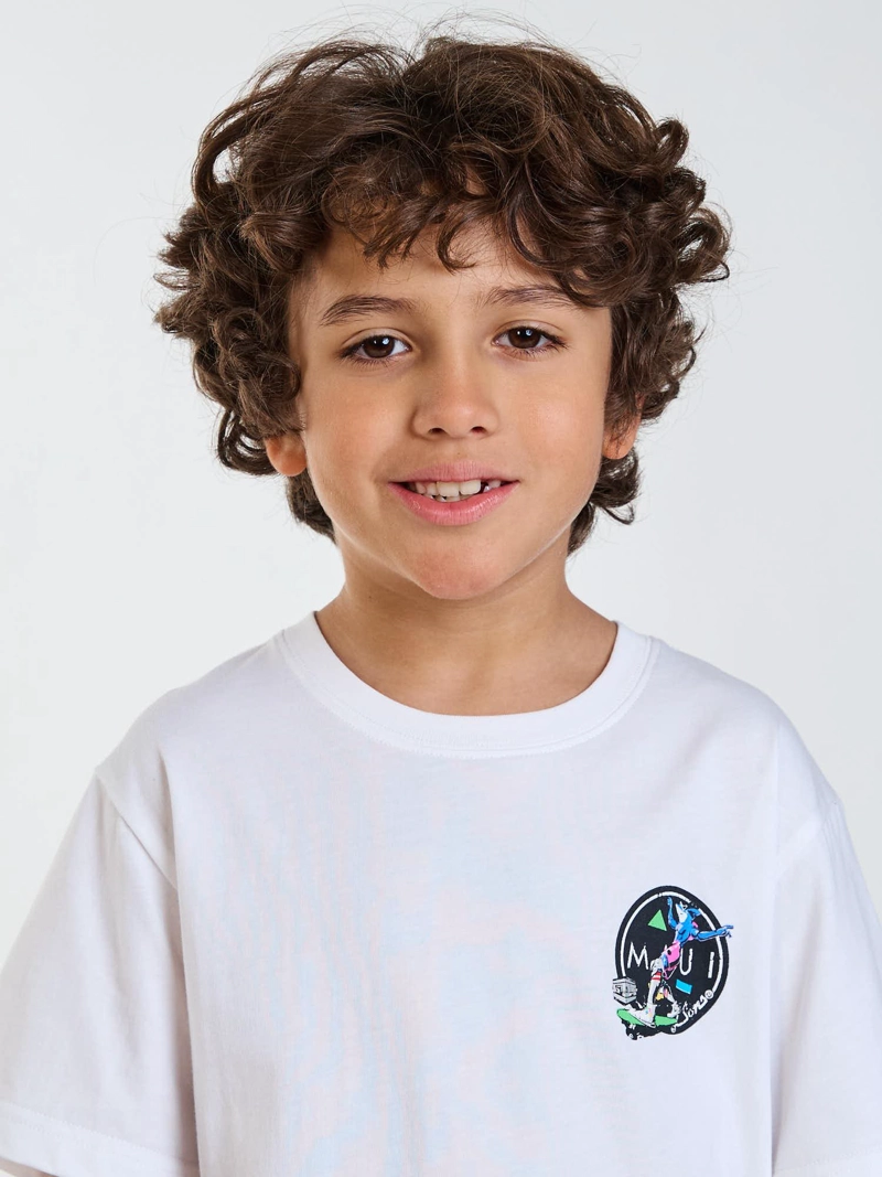 POLERA MC PALI BLANCO INFANTIL MAUI AND SONS - 5