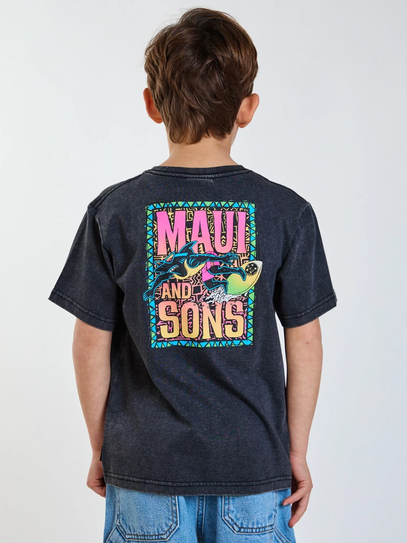 POLERA MC FRENZY NEGRO INFANTIL MAUI AND SONS - 2