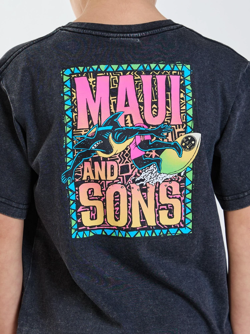 POLERA MC FRENZY NEGRO INFANTIL MAUI AND SONS - 4