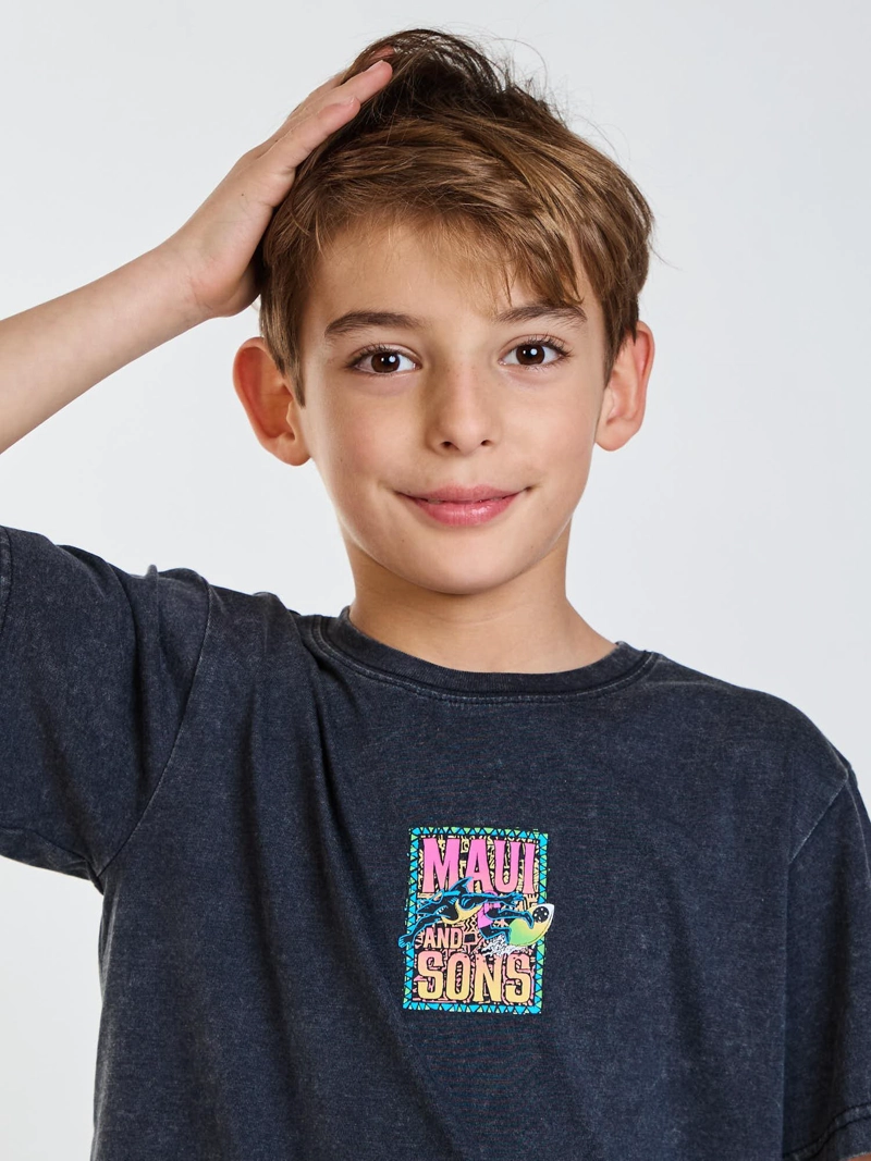 POLERA MC FRENZY NEGRO INFANTIL MAUI AND SONS - 5
