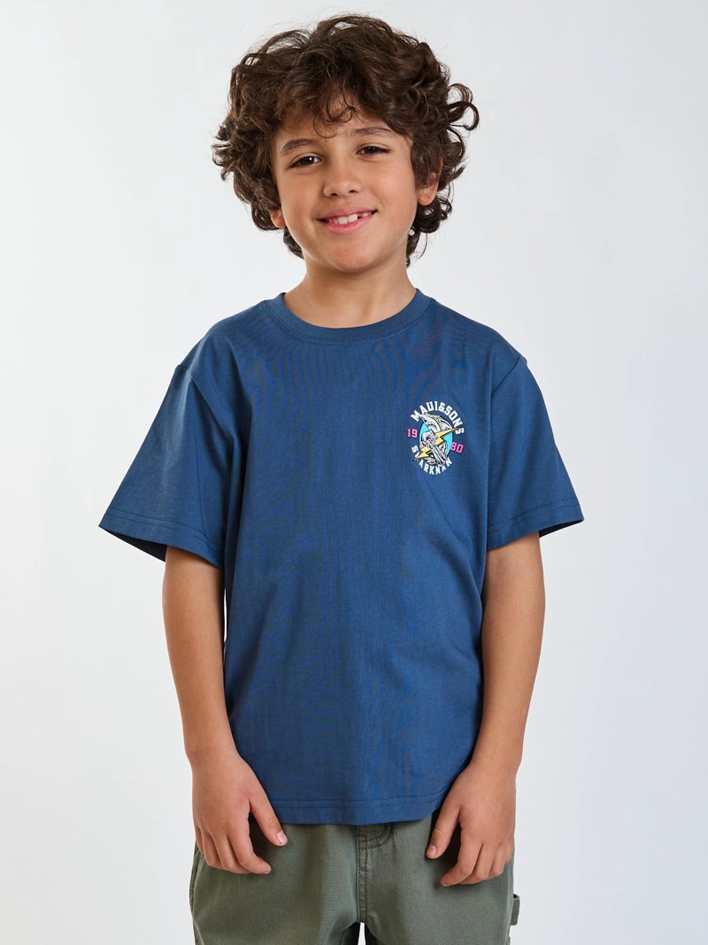 POLERA MC KEANU AZUL INFANTIL MAUI AND SONS - 1