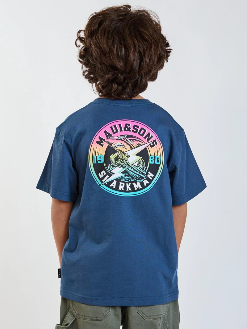 POLERA MC KEANU AZUL INFANTIL MAUI AND SONS - 2