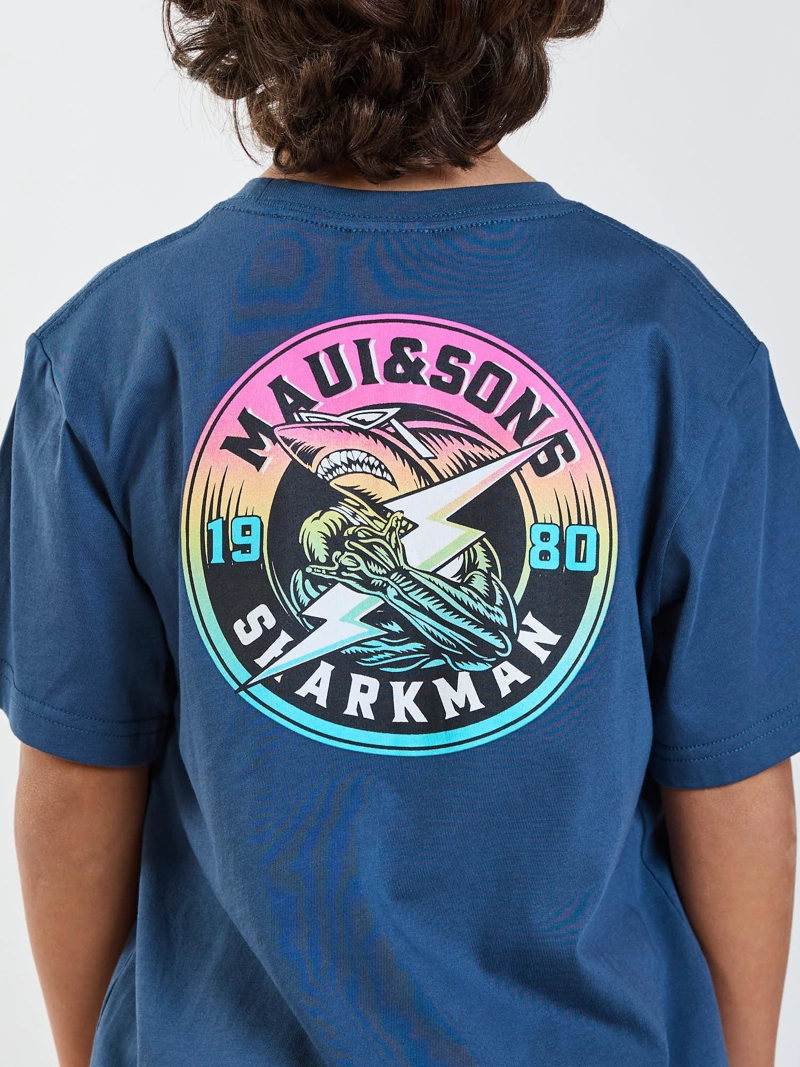 POLERA MC KEANU AZUL INFANTIL MAUI AND SONS - 4
