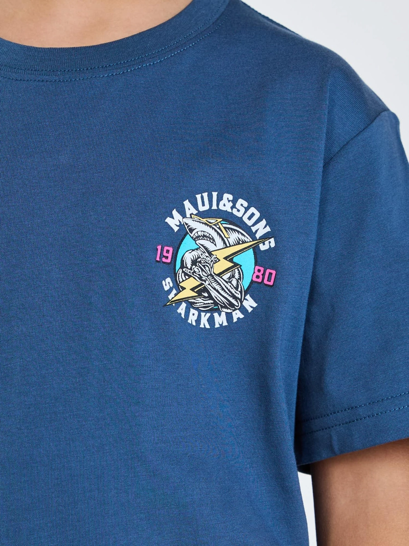 POLERA MC KEANU AZUL INFANTIL MAUI AND SONS - 6