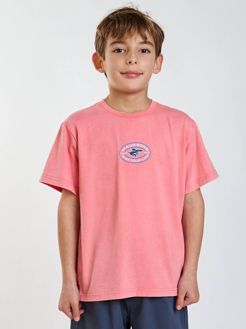 POLERA MC SEASIDE ROSADO INFANTIL MAUI AND SONS - 1