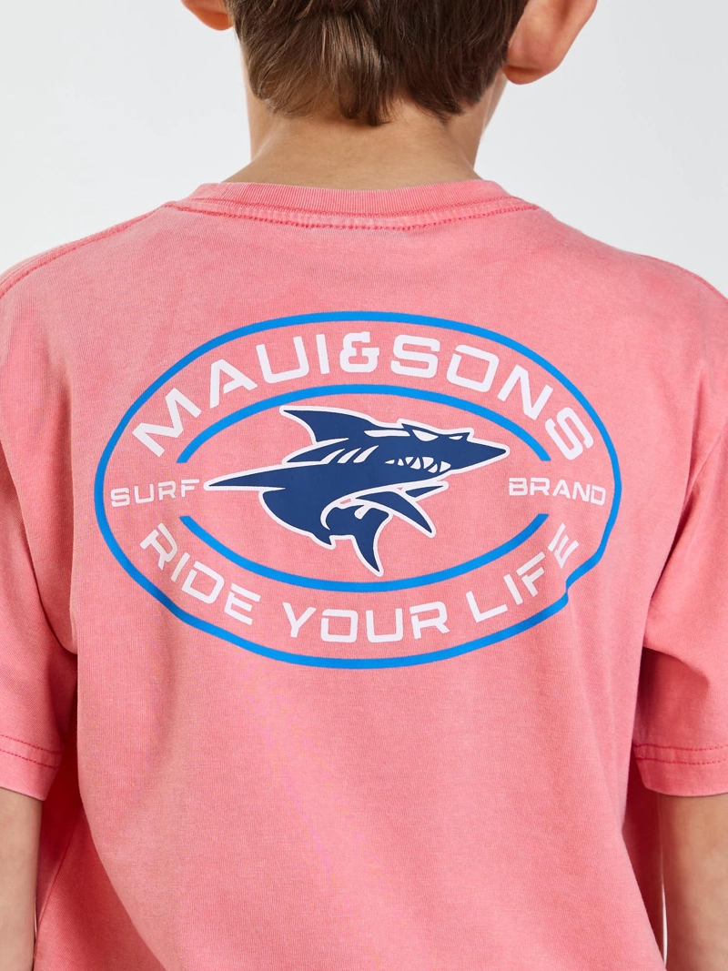 POLERA MC SEASIDE ROSADO INFANTIL MAUI AND SONS - 4