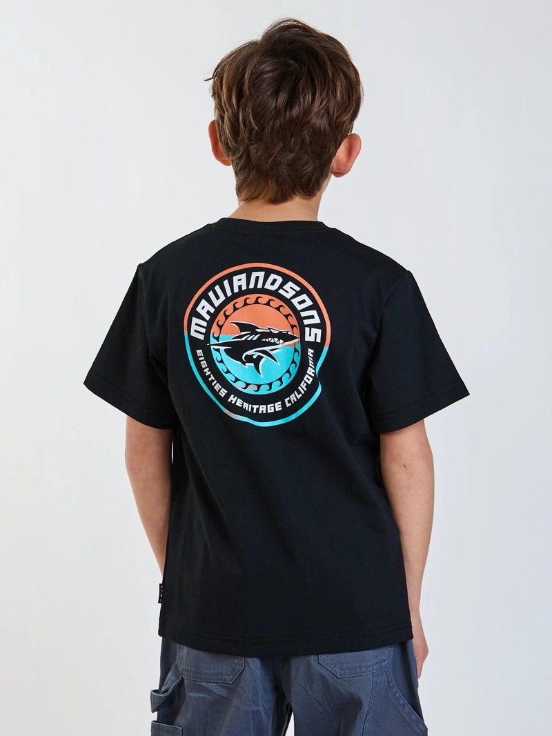 POLERA MC SHILD NEGRO INFANTIL MAUI AND SONS - 2