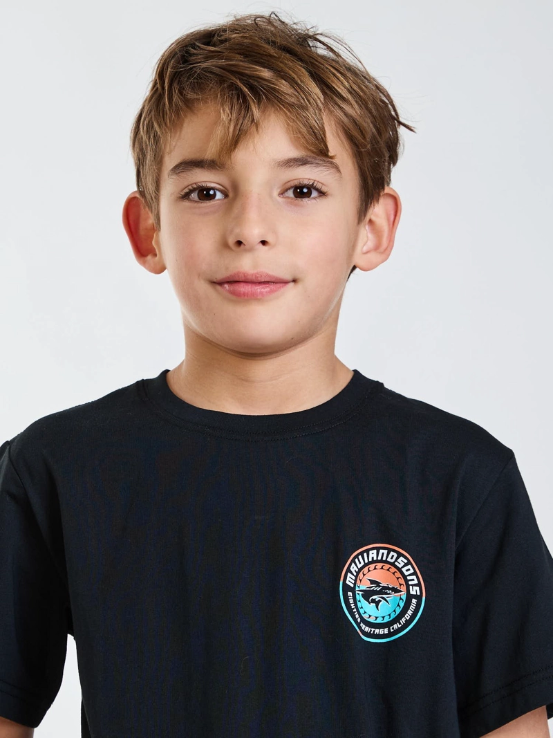 POLERA MC SHILD NEGRO INFANTIL MAUI AND SONS - 5