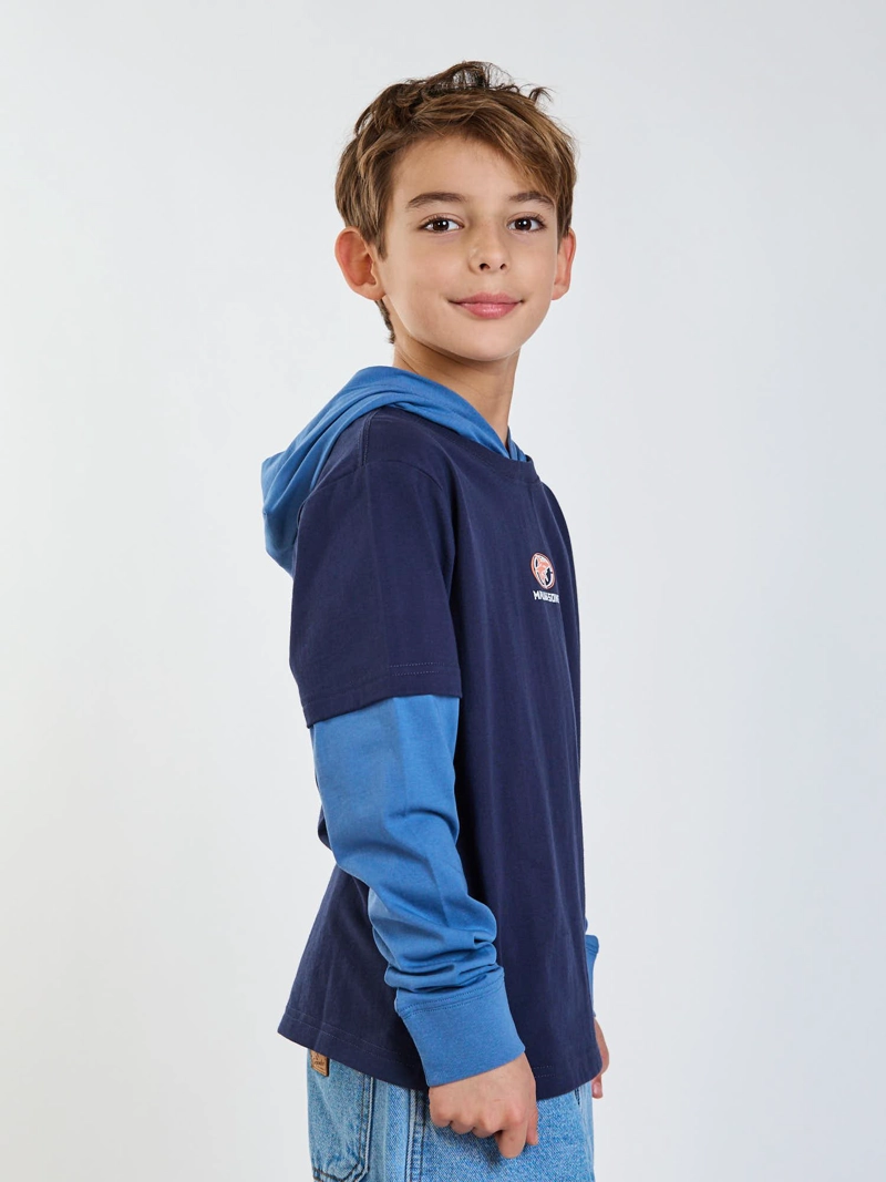 POLERA ML SURF LEGACY AZUL INFANTIL MAUI AND SONS - 3