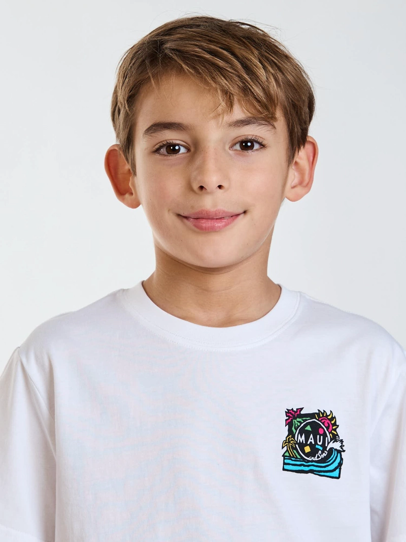 POLERA MC SPIRIT BLANCO INFANTIL MAUI AND SONS - 5