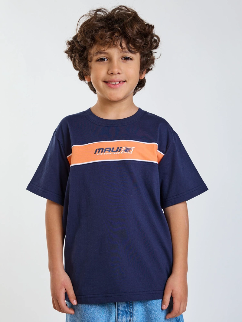 POLERA MC SURF AZUL INFANTIL MAUI AND SONS - 1
